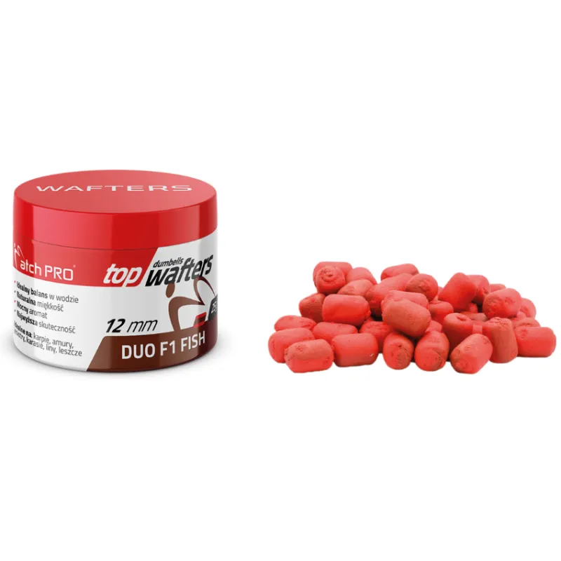 MatchPro Top Dumbells Wafters Duo F1 Ryba 12mm – rybna przynęta na karpia