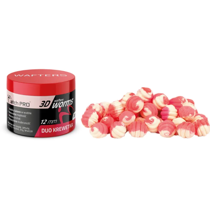 Wafters MatchPro 3D Worms Duo Shrimp 12mm – method