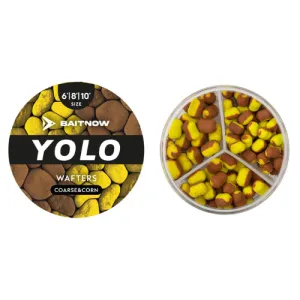Wafters YOLO Coarse & Corn Yellow Bronze 6/8/10mm Method Feeder