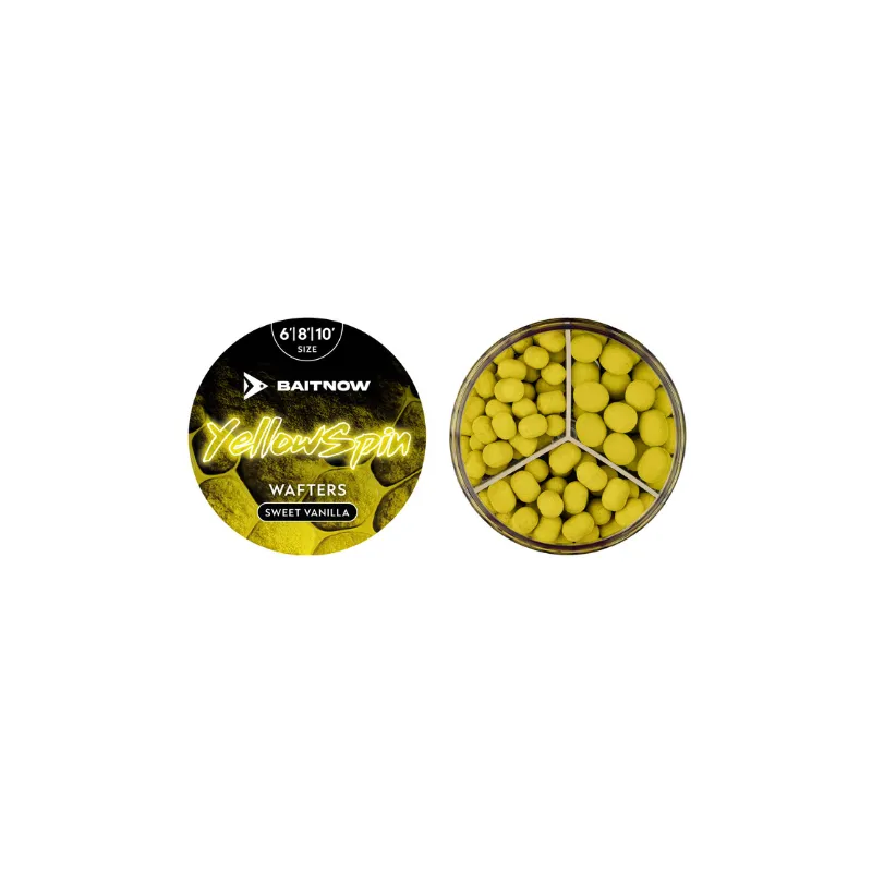 Wafters Method Feeder YELLOW SPIN 6/8/10mm