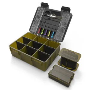 Korum Tackle Blox Fully Loaded – pudełko wędkarskie z wyposażeniem