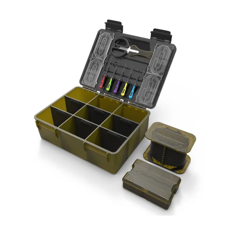 Korum Tackle Blox Fully Loaded – pudełko wędkarskie z wyposażeniem