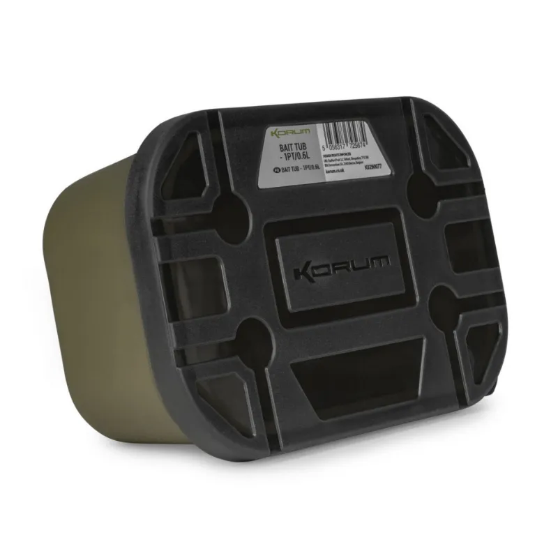 Korum Bait Tub 0.6L – małe pudełko na przynęty