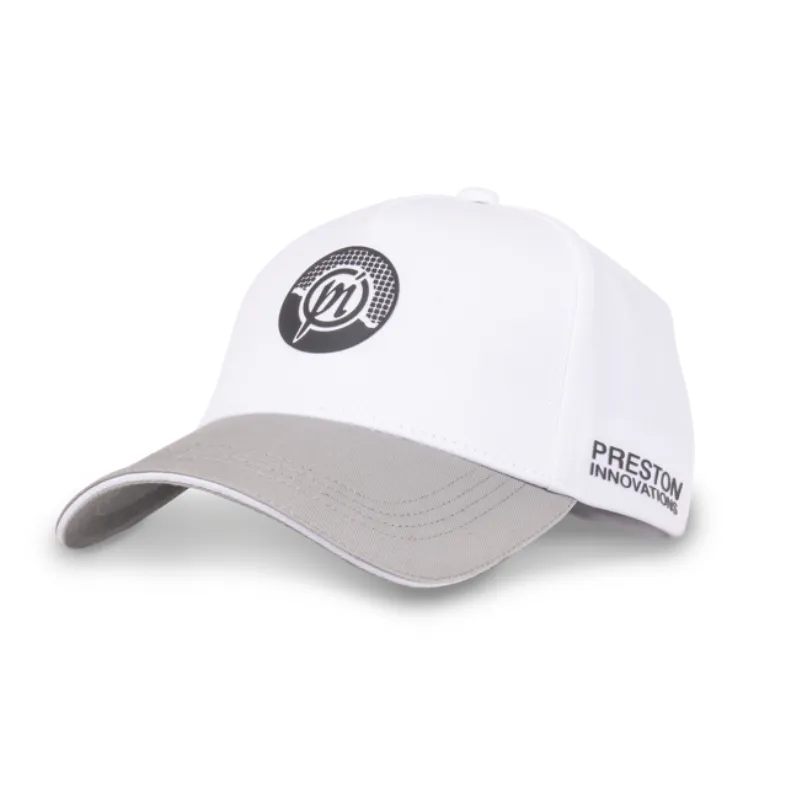 Preston White PI Logo Cap – czapka wędkarska z daszkiem