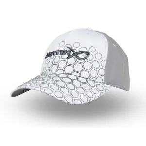 Czapka Matrix Hex Print Baseball Cap White wędkarska