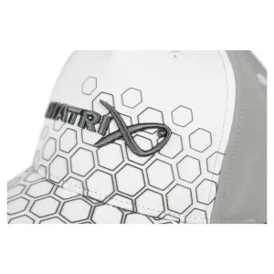 Czapka Matrix Hex Print Baseball Cap White wędkarska