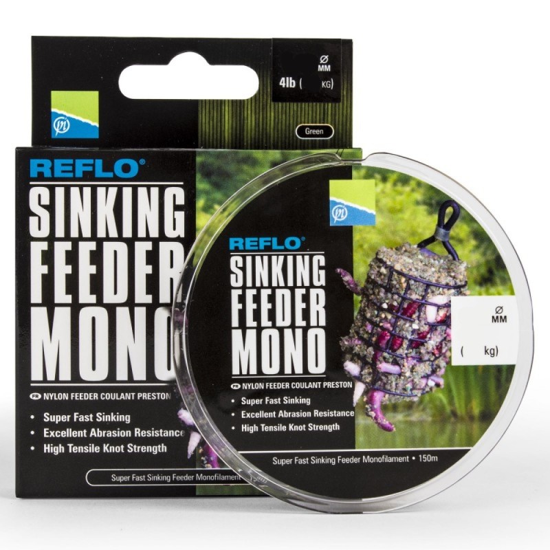 Żyłka Preston Reflo Sinking Feeder Mono 0.18mm 150m – delikatna i mocna żyłka feederowa