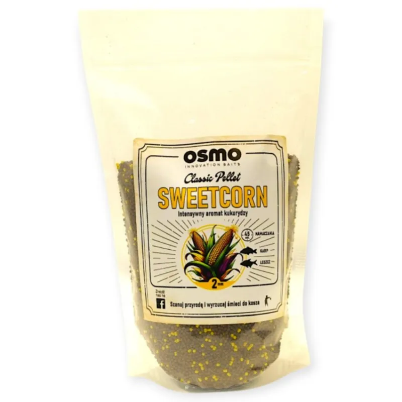 Pellet Osmo Classic Słodka Kukurydza 0,8 kg method feeder