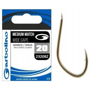 Haczyki Garbolino 2320BZ nr 18 Medium Match 15 szt