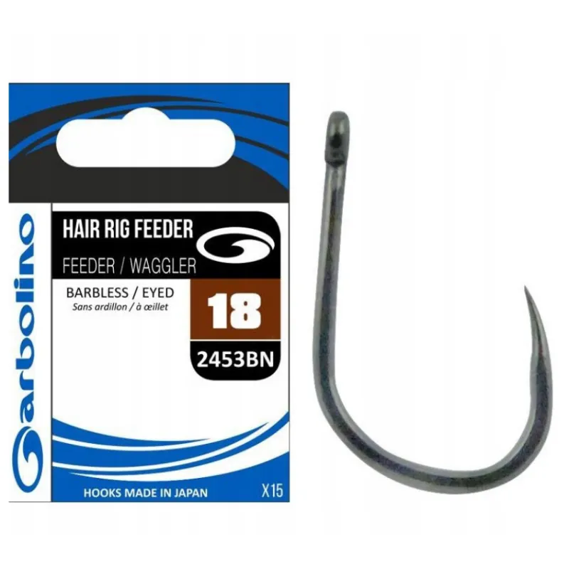 Haczyki Garbolino 2453BN Hair Rig Feeder nr 16 15 szt