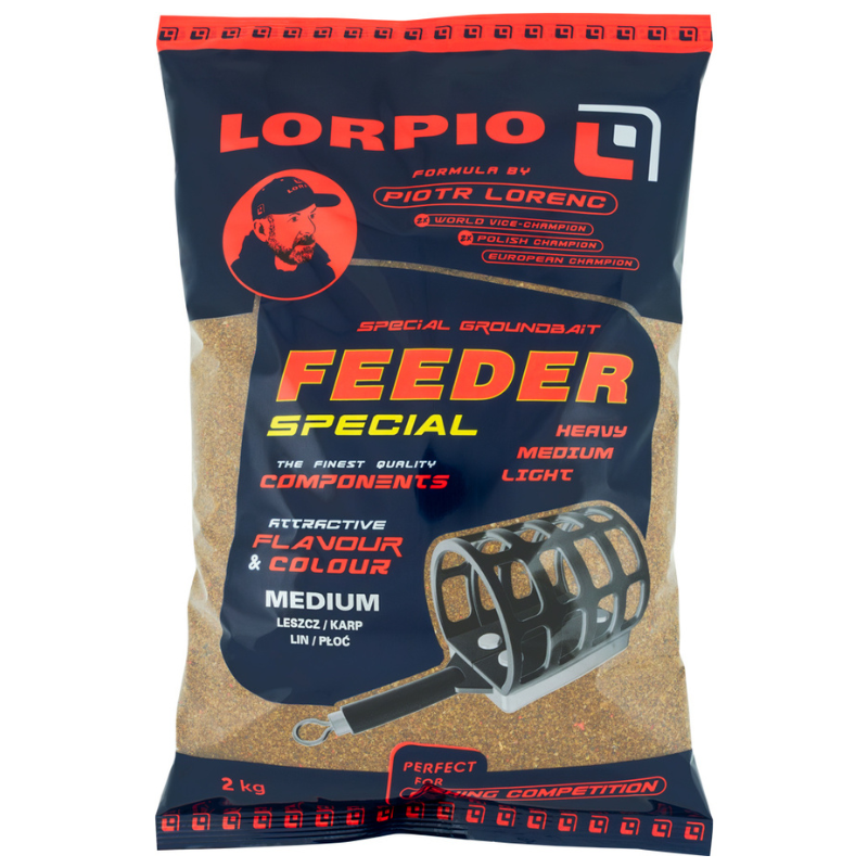 Zanęta Lorpio Feeder Specjal Medium 2kg – uniwersalna mieszanka feederowa