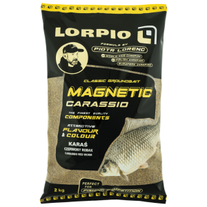 Zanęta Lorpio Magnetic Carassio Red Worm 2kg – skuteczna na karasie i liny