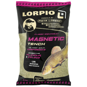Zanęta Lorpio Magnetic Tench Marcepan 2kg – aromatyczna mieszanka na lina i karasia