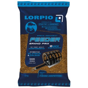 Zanęta Lorpio Grand Prix Feeder Dark 1kg – ciemna mieszanka do feedera