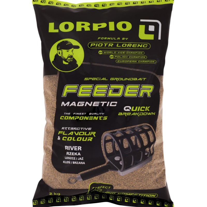 Zanęta Lorpio Magnetic Feeder River 2kg – skuteczna zanęta na rzekę