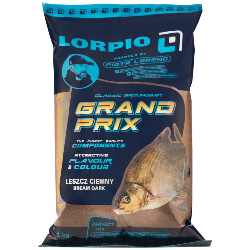 Zanęta Lorpio Grand Prix Bream Dark 1kg – ciemna mieszanka na duże leszcze