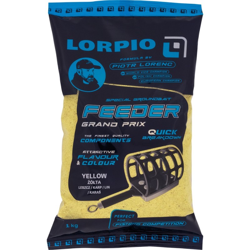 Zanęta Lorpio Grand Prix Feeder Yellow 1kg – żółta mieszanka do feedera