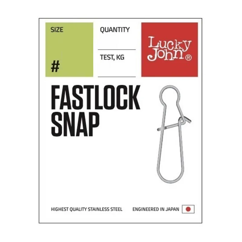 Agrafka Lucky John Fastlock Snap rozm. 00 9 kg