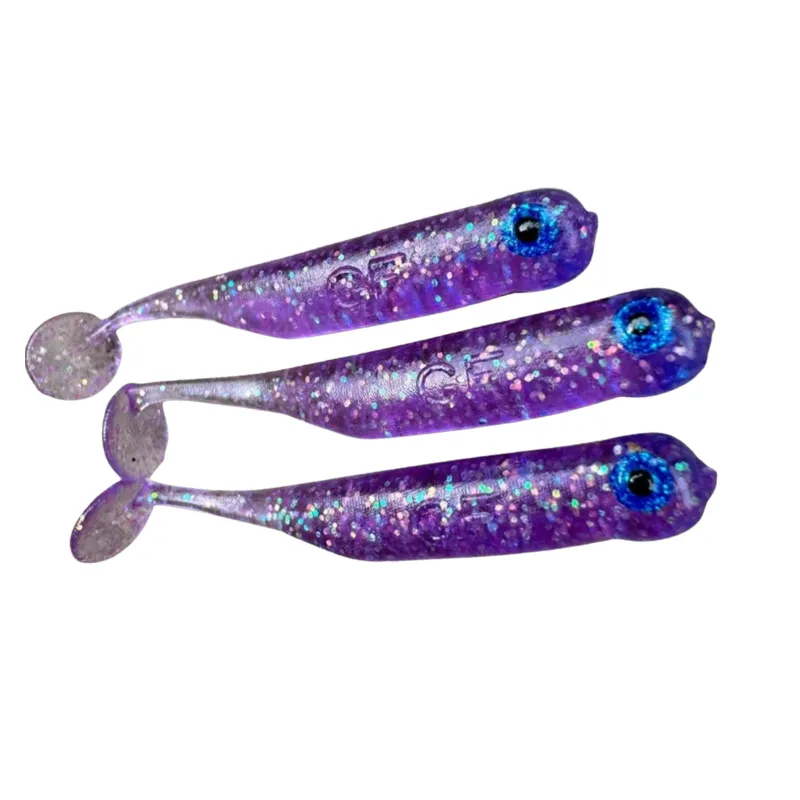 Great Fish GF1 49 mm Glitter Light Purple 10 szt. – guma na okonie