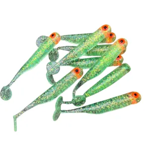 Great Fish GF1 49 mm Glitter Light Green 10 szt. – guma na okonie
