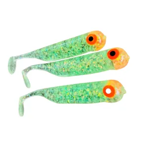 Great Fish GF1 49 mm Glitter Light Green 10 szt. – guma na okonie