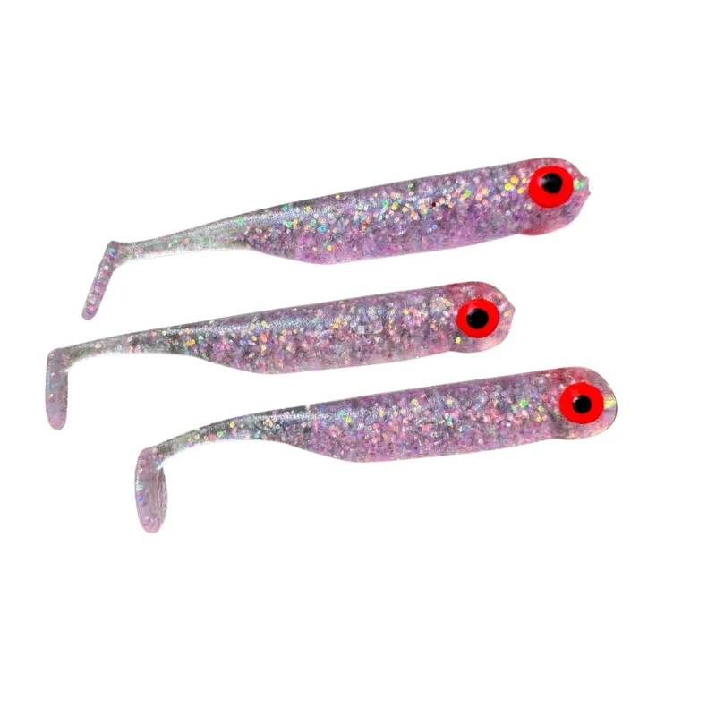 Great Fish GF1 49 mm Glitter Pink 10 szt. – guma na okonie