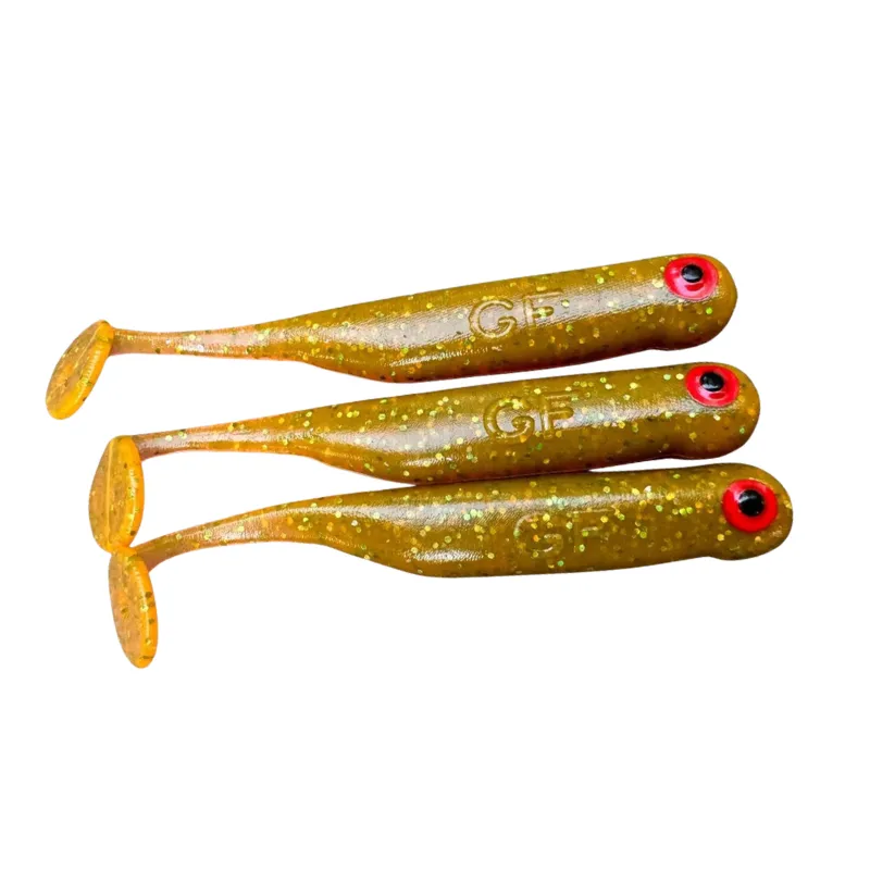 Great Fish GF1 49 mm Motor Oil Green 10 szt. – guma na okonie