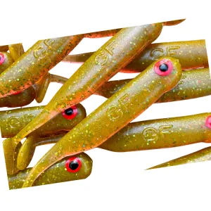 Great Fish GF1 49 mm Motor Oil Green 10 szt. – guma na okonie