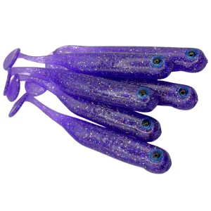 Great Fish GF1 7 cm Glitter Light Purple – guma 6 szt.
