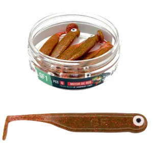Great Fish GF1 7 cm Motor Oil Red – guma spinningowa 6 szt.