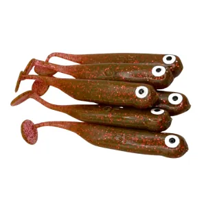 Great Fish GF1 7 cm Motor Oil Red – guma spinningowa 6 szt.