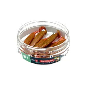 Great Fish GF1 7 cm Motor Oil Red – guma spinningowa 6 szt.