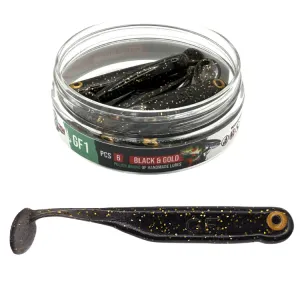 Great Fish GF1 7 cm Black&Gold – guma spinningowa 6 szt.