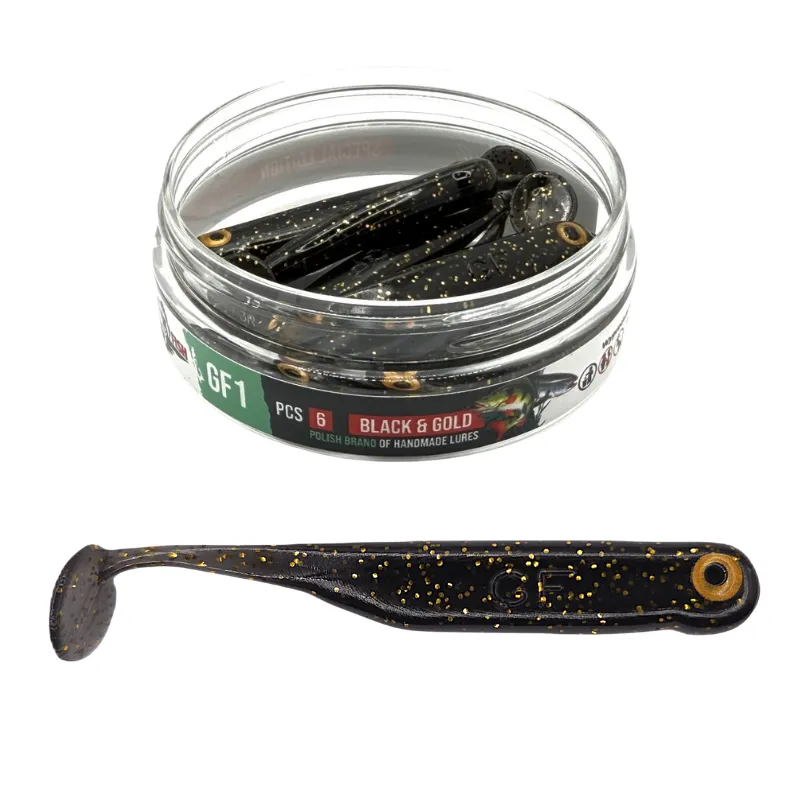 Great Fish GF1 7 cm Black&Gold – guma spinningowa 6 szt.