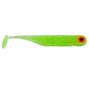 Great Fish GF1 7 cm Glitter Light Green – guma 6 szt.