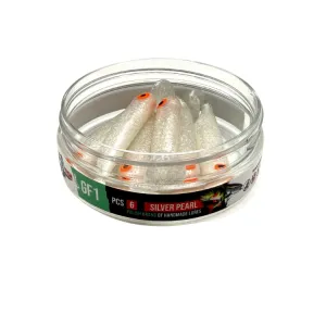 Great Fish GF1 7 cm Silver Pearl – guma spinningowa 6 szt.
