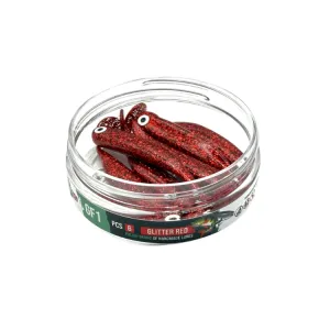 Great Fish GF1 7 cm 2,5 g Glitter Red – guma 6 szt.
