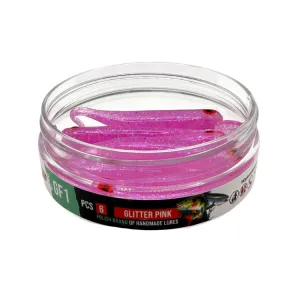 Great Fish GF1 7 cm 2,5 g Glitter Pink – guma spinningowa 6 szt.