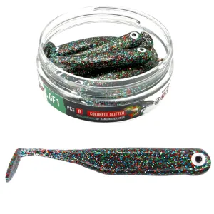 Great Fish GF1 7 cm 2,5 g Colorful Glitter – guma spinningowa 6 szt.