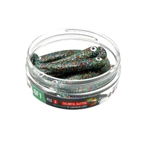Great Fish GF1 7 cm 2,5 g Colorful Glitter – guma spinningowa 6 szt.