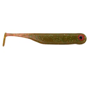 Great Fish GF1 7 cm 2,5 g Motor Oil Green – guma spinningowa 6 szt.
