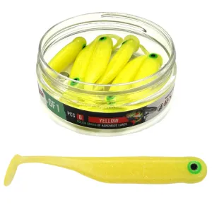 Great Fish GF1 7 cm 2,5 g Yellow – guma spinningowa 6 szt.