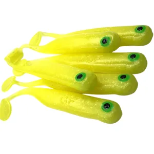 Great Fish GF1 7 cm 2,5 g Yellow – guma spinningowa 6 szt.
