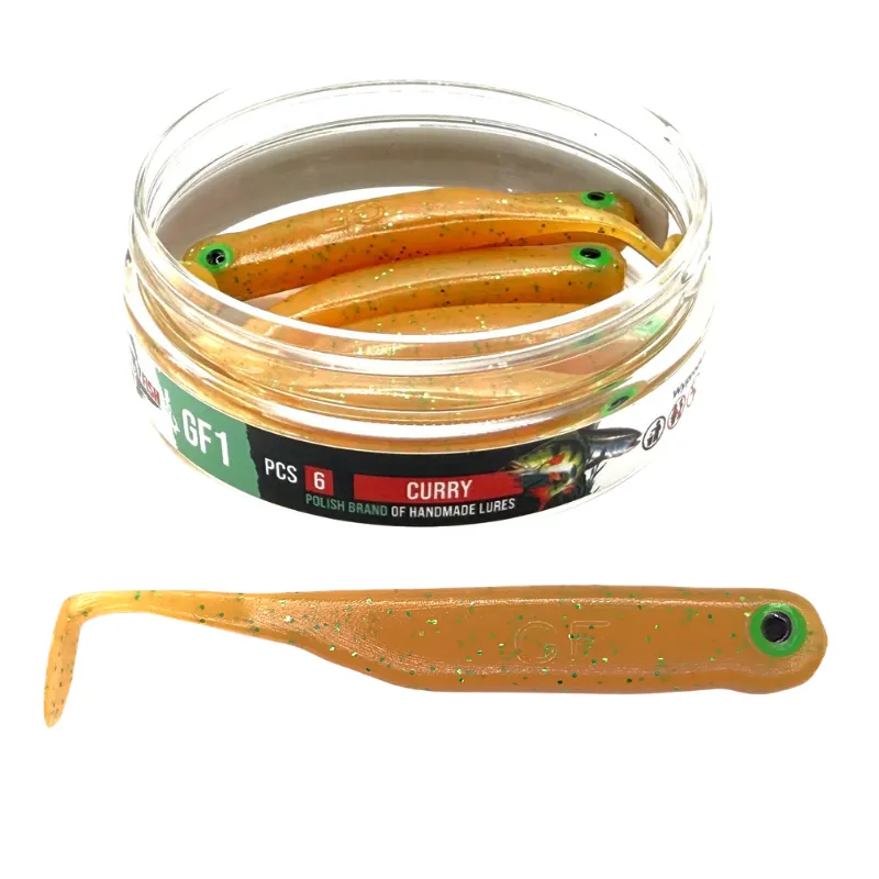Great Fish GF1 7 cm 2,5 g Curry – guma spinningowa 6 szt.