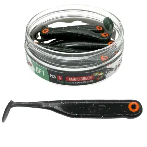 Great Fish GF1 7 cm 2,5 g Magic Green – guma spinningowa 6 szt.