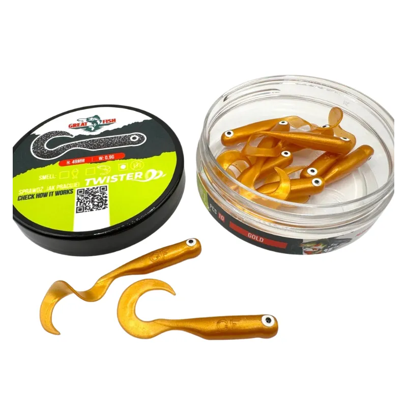 Great Fish GF1 Twister 49 mm Gold – 10 szt.