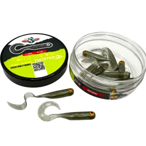 Great Fish GF1 Twister 49 mm Natural – guma spinningowa