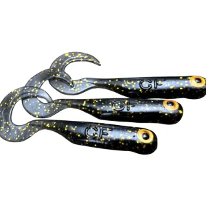 Great Fish GF1 Twister 49 mm Black&Gold – guma spinningowa
