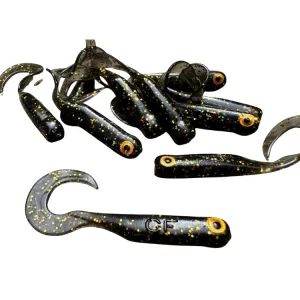 Great Fish GF1 Twister 49 mm Black&Gold – guma spinningowa