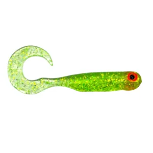 Great Fish GF1 Twister 49 mm Glitter Light Green – guma